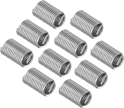 CoCud M6x1 Wire Thread Inserts 18mm 304 Stainless Steel Helical Screw Sleeves