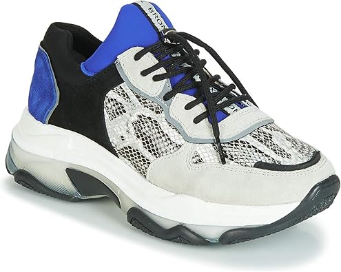 blue leather trainers womens