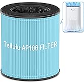 Tailulu Official AP100 Air Purifier Replacement Filter, 3-in-1 Air Purifier Filter, True H13 Filter, 1Pack(Blue)
