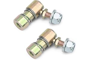 TXDIYIFU Throttle Disconnect Quick Release Ball Joint, 1/4-28 in Female Thread Steel Linkage Fitting with Spring, Compatible with Throttle Cable Ball End, Steel Carburetor Linkages 2 Pack