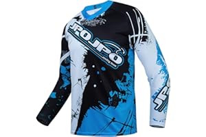 JPOJPO Kids Cycling Jersey Downhill Shirts 4-14 Years for Girls Boys Clothing Long Sleeve Powersports Bike Child Bicycle BMX Tops