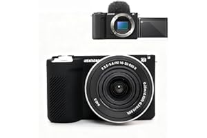 Frevyve Case for Sony Alpha ZVE10 II Camera Accessories, ZV-E10 II Soft Silicone Protective Case with Screen Protector, Sleev