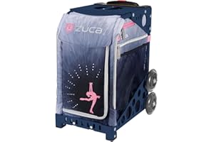 ZUCA Ice Dreamz Lux Sport Insert Bag and Navy Blue Frame with Flashing Wheels