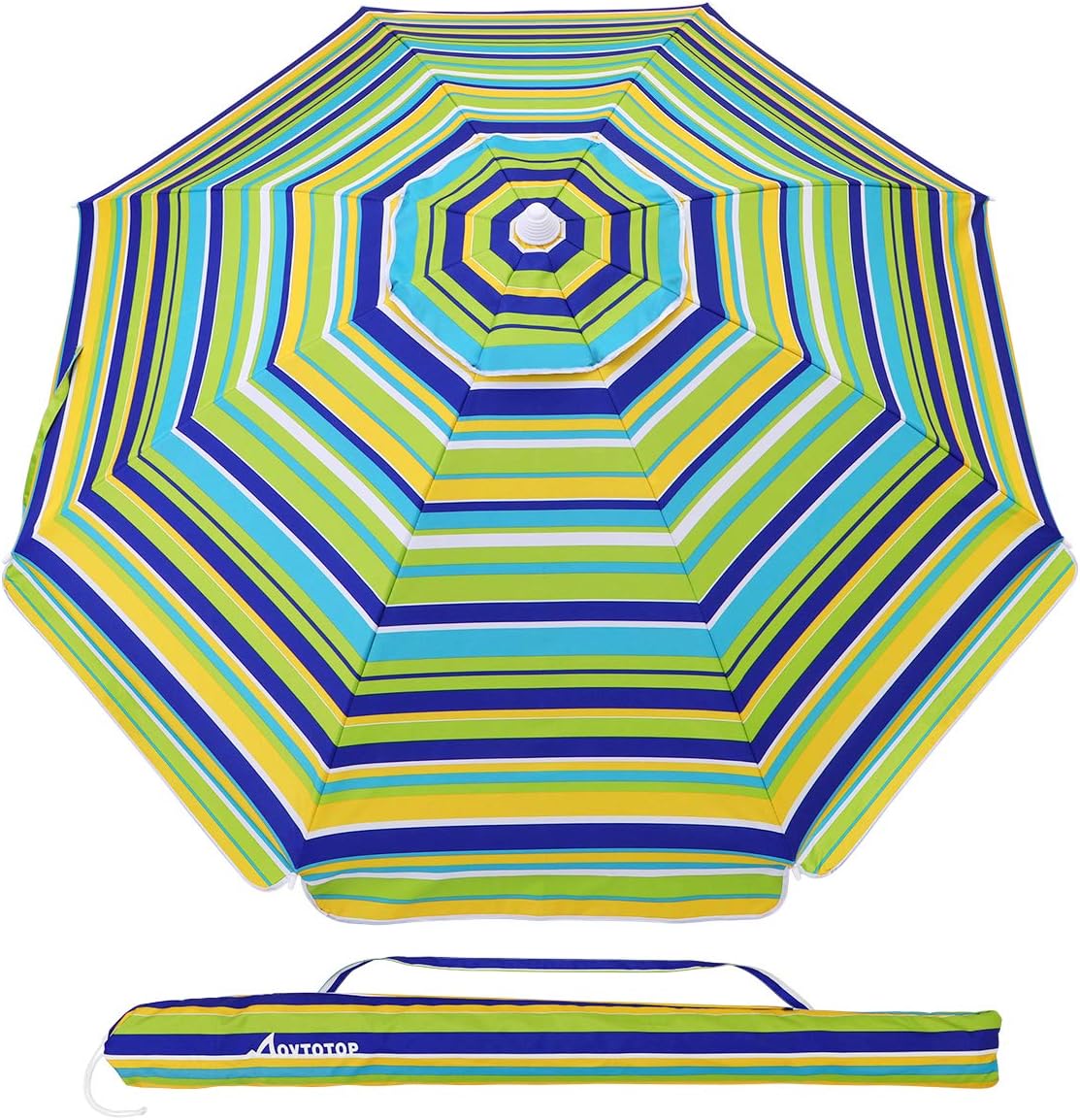 Amazon.com : MOVTOTOP Beach Umbrella, 6.5ft Patio Umbrella UV 50