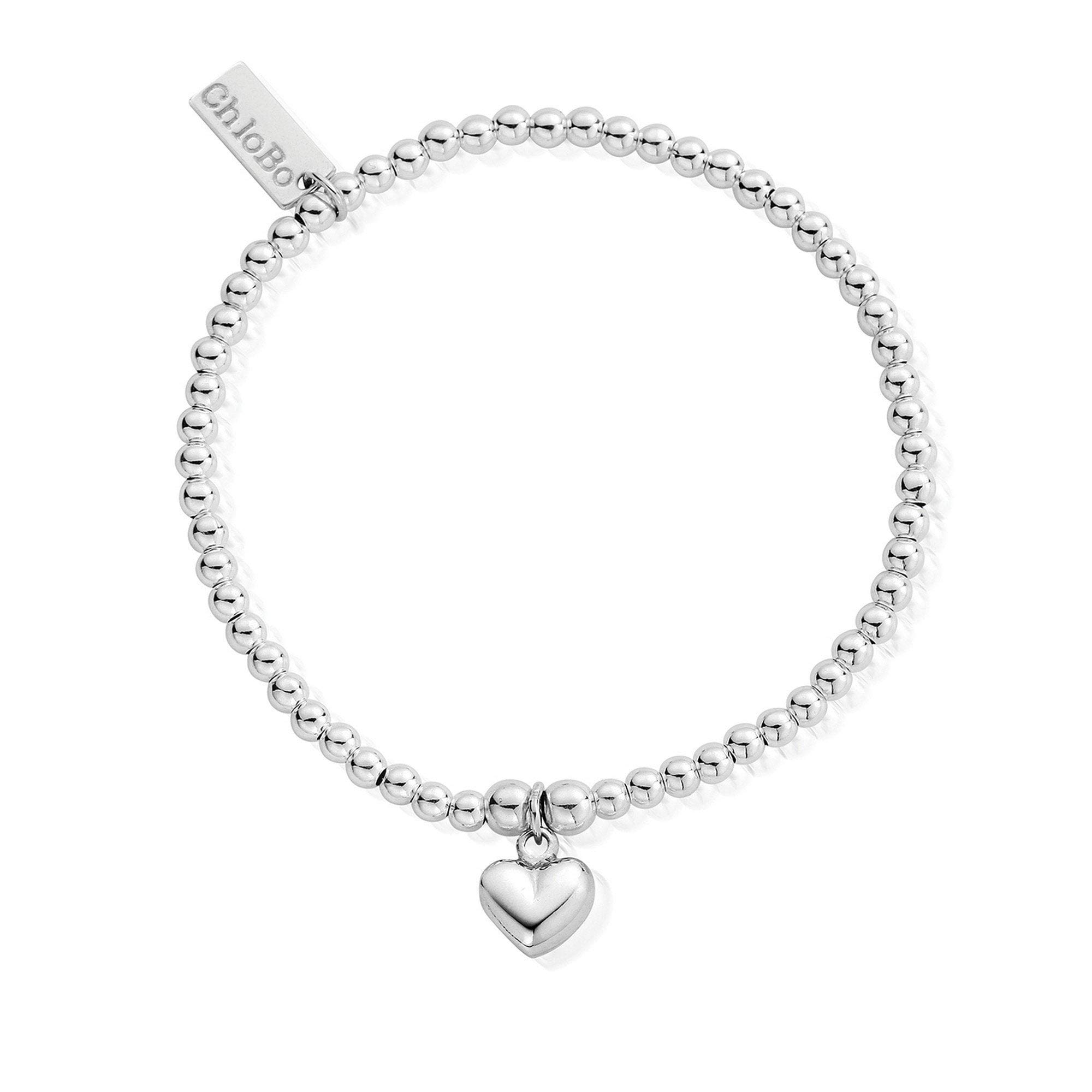 ChloBoCute Charm Heart Bracelet in Silver