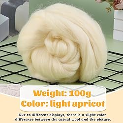 3.53oz Wool Roving Yarn, Wool Felting