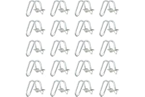 EOERE 20 PCS Conduit Cross-Connector Vertical Pipe Clip for 3/4" EMT Electrical Pipe(OD 0.922"), Also Fits 1" Round Tube, Crossover Clamp for Greenhouse, Fence