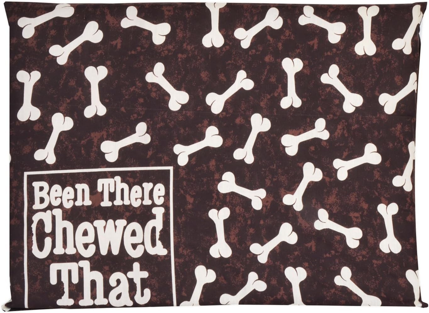 Been There Chewed That, Popular Pet Bed, MAT, LUXURY ZIPPED WASHABLE REMOVABLE COVER. Size 38" X 28" (Brown)