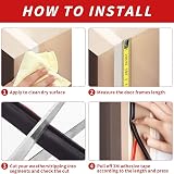 Shudyear 6M Black D-Shape Rubber Weather Stripping Door Seal Self-Adhesive view 4