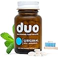Duo Toothpaste Tablets | Nano-Hydroxyapatite (nHa) Natural Whitening, Remineralize, Reduce Sensitivity | Sustainable & Plastic Free | Dentist Created | Wild Mint Medley - 1 Bottle / 62 Tablets