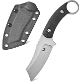 Eafengrow EF174 Fixed Blade Knife DC53 Steel Blade Carbon Fiber Handle Full Tang Compact EDC Claw Knifes for Working Camping Survival