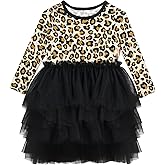 EASWEET Toddler Girl Tulle Dress, Bamboo Viscose Long Sleeve Tutu Birthday Party Dress Outfits 2-5T