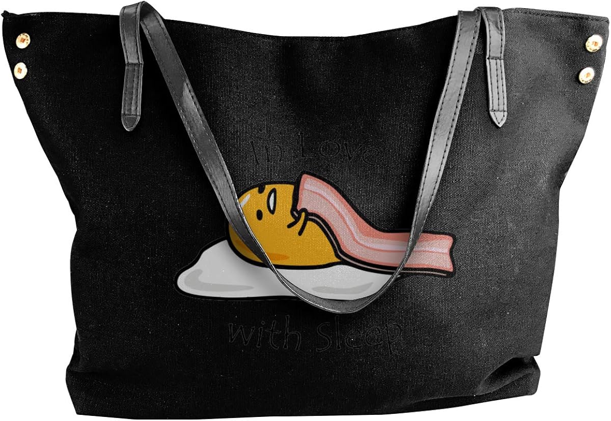 Up To 60 Discount Gudetama In Love With Sleep Women S Canvas Shoulder Bag Portable Big Tote Handbag Work Bag Clothing Best Offer Zatlas Io