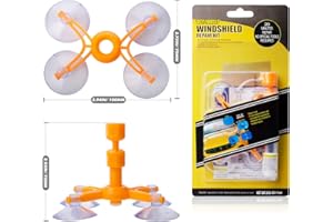 LIFEDE Windshield Repair Kit, Windshield Chip Repair Kit, DIY Car Windshield Glass Repair Tool for Repair Windshield Crack, Half Moon Crescents,Star Chips,and Bulls Eye.(1 Pack)
