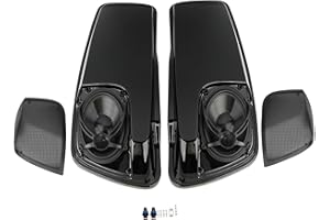 XMT-MOTO Hard Saddlebag Lids W/ 5"X7" Speakers fits for Harley Touring FLT, FLHT, FLHTCU, FLHRC, Road King, Road Glide, Street Glide, Electra Glide, Ultra-Classic 2014-LATER