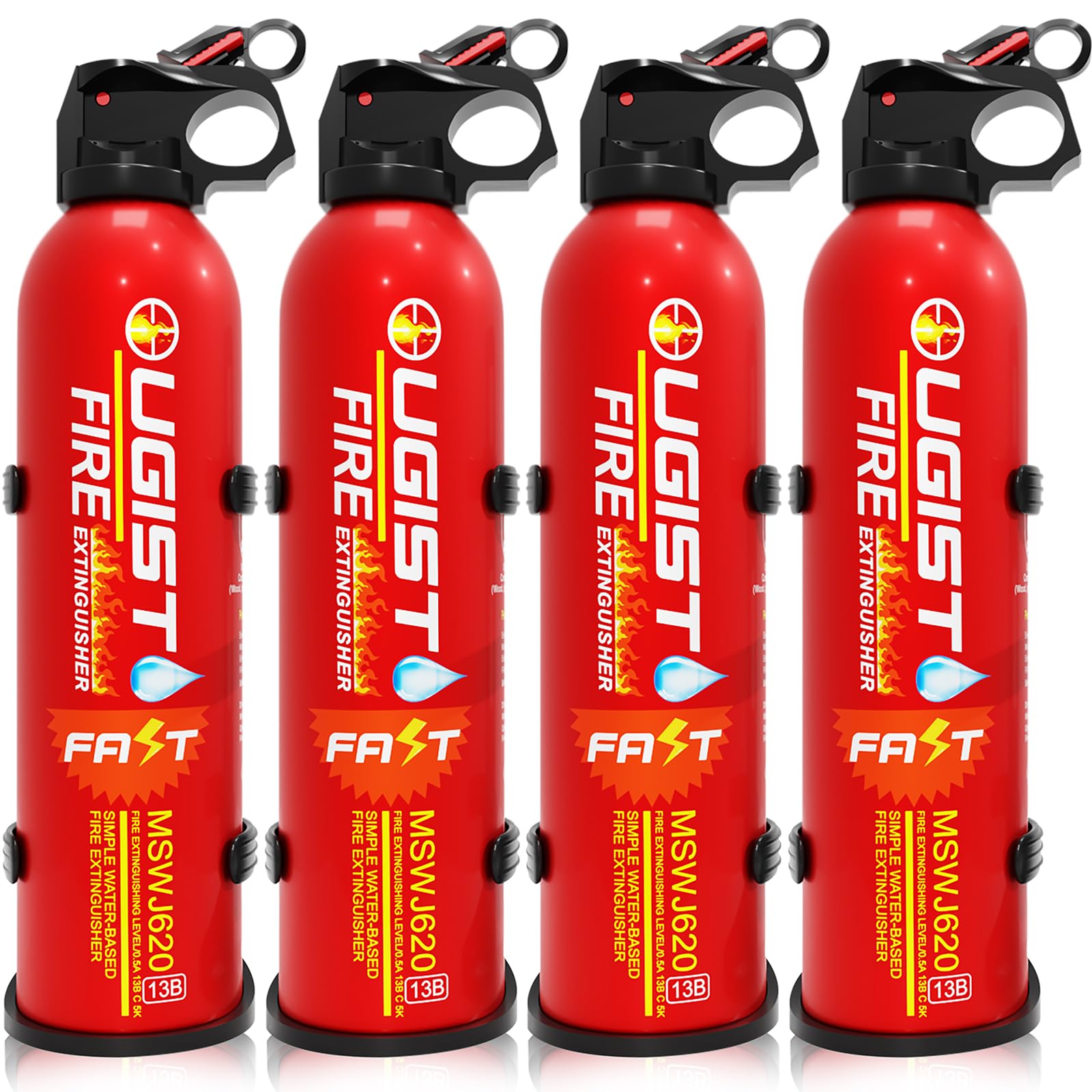 Fire Extinguisher for Vehicle & Home 620ml 4 Count, Car Fire Extinquishers, Prevent Re-lgnition, Best Suitable for Kitchen,The House Car Truck Boat Water-Based Mini Fire Extinguishers Image Fire Extinguisher for Vehicle & Home 620ml 4 Count, Car Fire Extinquishers, Prevent Re-lgnition, Best Suitable for Kitchen,The House Car Truck Boat Water-Based Mini Fire Extinguishers Image