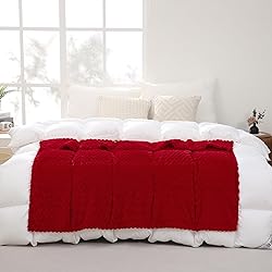 Red Throw Blanket 50"×70" inches Gifts for Mom