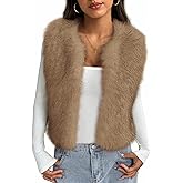 BTFBM Faux Fur Vest Women Fall Fashion 2026 Sleeveless Fuzzy Jacket Fluffy Coats Winter Clothing Furry Outerwear Vests