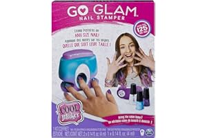 Cool Maker, GO Glam Nail Stamper, Nail Studio with 5 Patterns to Decorate 125 Nails (Packaging May Vary)