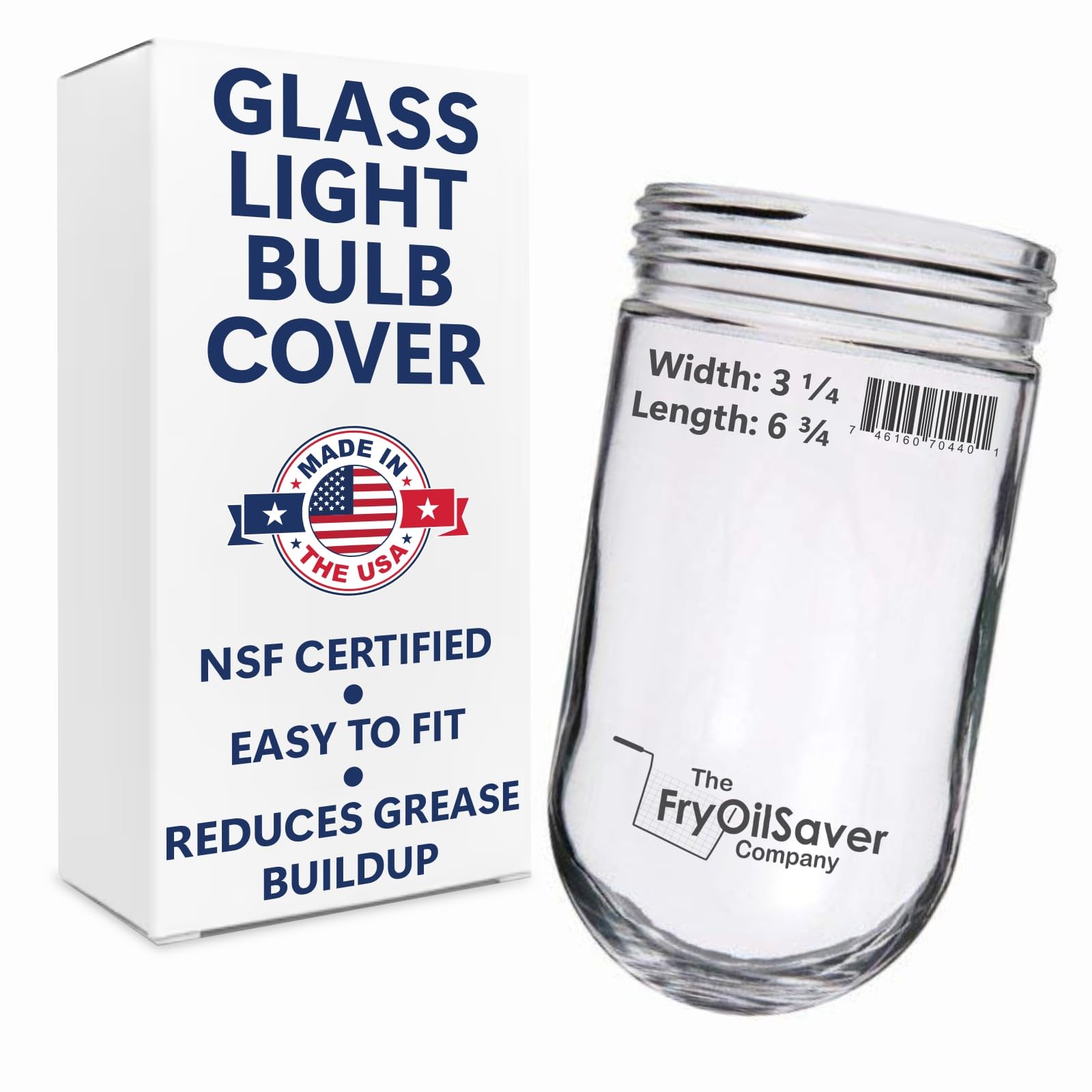 Photo 1 of 1-Pack Sturdy Light Bulb Cover, Sturdy Clear Glass Light Bulb Protector Cage for Outdoor Globe, Fixtures Cover, Dining Lighting Covers Bulbs Clear Glass Home Lighting Covers by FryOilSaver Co. 31902