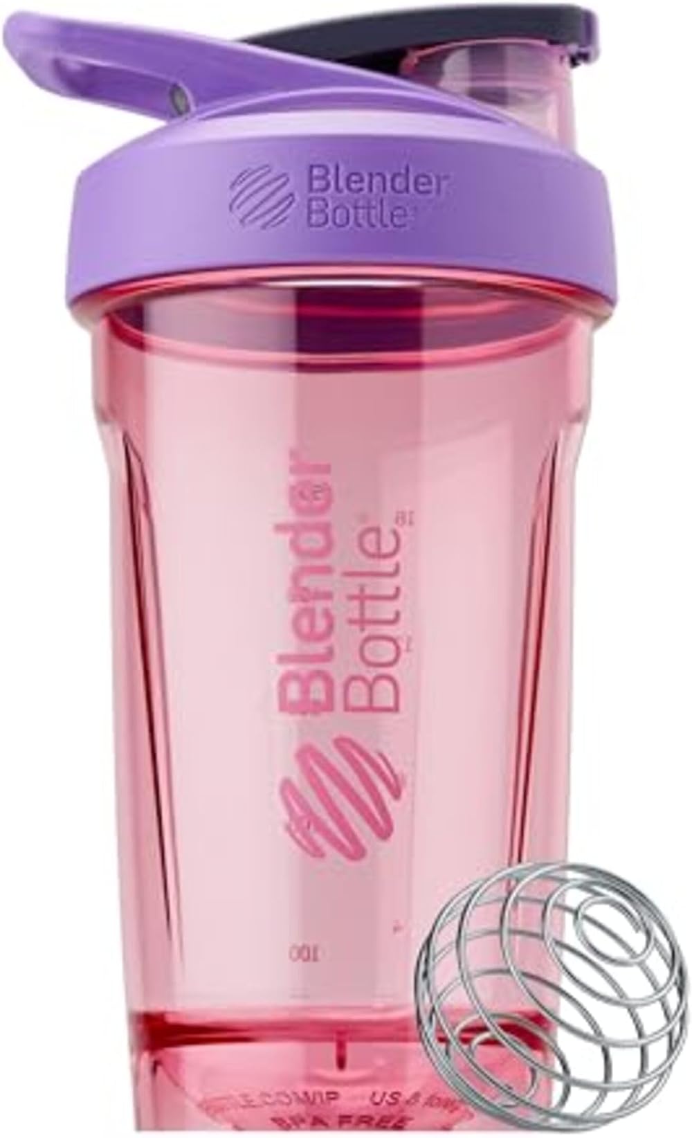 BlenderBottle Strada Shaker Cup 710ml Purple with Wire MixBall