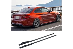 AUTRAGO Side Skirt Compatible with BMW F22 230i M2 F87 2014-2021 (Gloss Black)