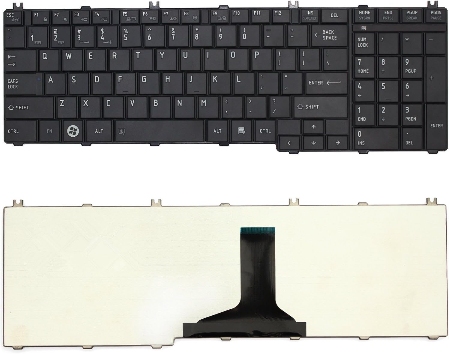 New US Layout Laptop Keyboard For Toshiba Satellite L755D-S5204 L755-S5252 L755-S5306 L755-S7307 L775D-S7222 L755D-S7220 L775D-S7206 seriesUS Layout
