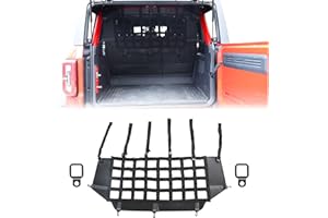 G Pet Safety Net for Vehicles with Dog Mesh, Compatible with 2021-2025 Ford Bronco Accessories 4-Door, Rear Seat Isolation Ne