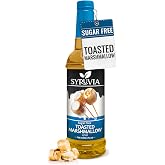 Syruvia Sugar Free Coffee Syrup, Toasted Marshmallow Flavored Syrup for Drinks, Lattes, and Desserts &ndash; 25.4 fl oz