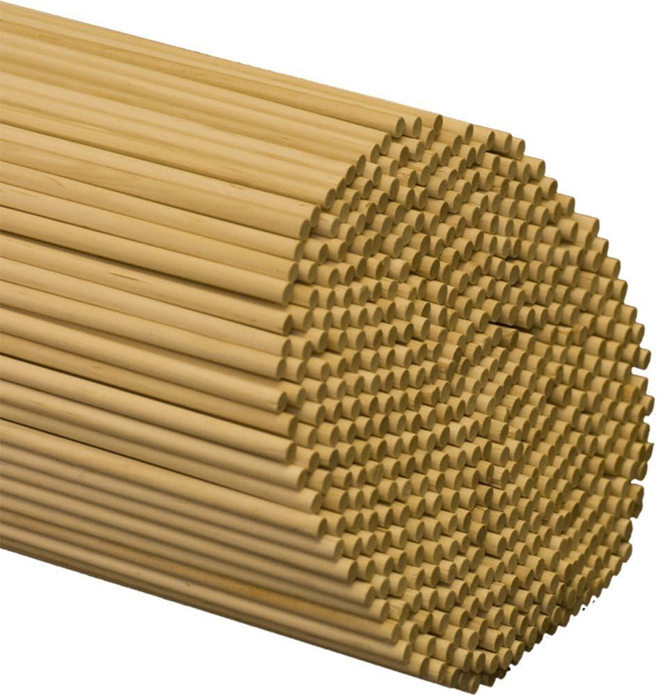 1/4 Inch x 48 Inch Wooden Dowel Rods Kite Making For Crafts