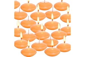 ISHUA 40 Pcs Floating Candles Centerpieces, 1.5 Inch Unscented Floating Candles Small Decoration for Valentine's Day, Thanksgiving, Wedding, Holiday, Parties and Home Decor