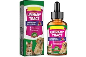 Urinary Tract Infection Treatment for Dog & Cat, Natural Cranberry UTI Supplement, Kidney and Bladder Support (60ml (1pcs))