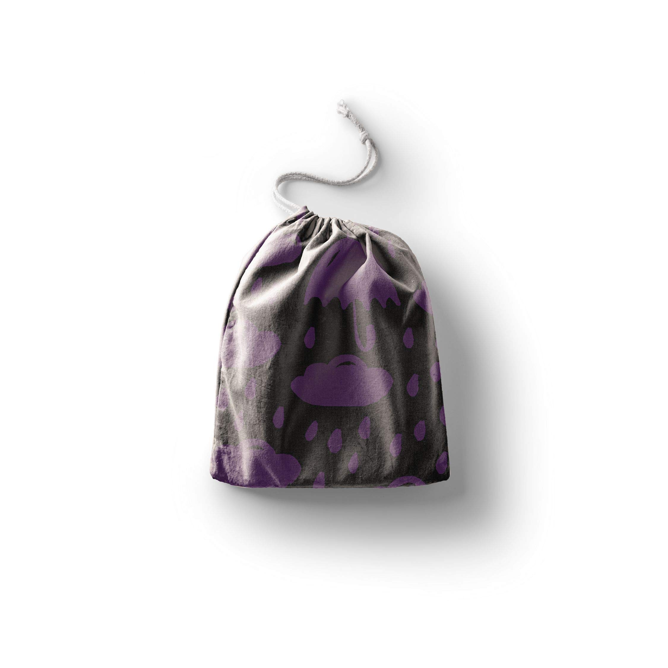 Bonamaison Printed Cotton Produce Bag with Drawstring, Reusable Grocery Bag, Biodegradable Eco-Friendly Bags, Travel Pouch, Sachet Bags, Shopping Bag, Eco Friendly, Foldable, Size: 30x40 Cm