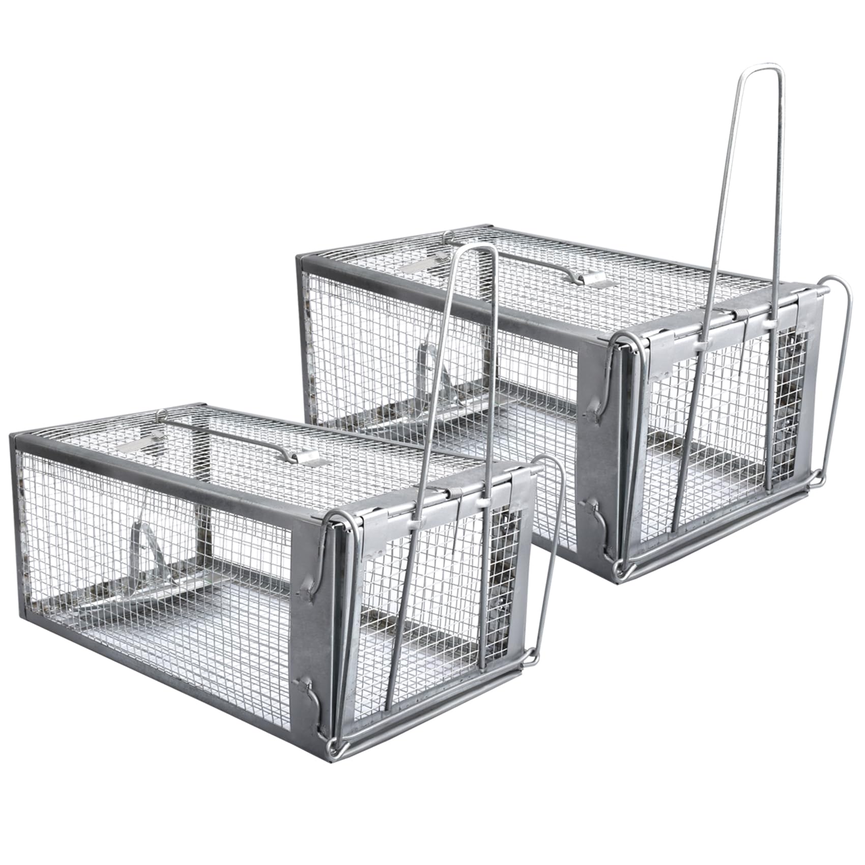 Photo 1 of Gingbau 2-Pack Chipmunk Traps Humane Live Mouse Rat Cage Traps for Indoors and Outdoors