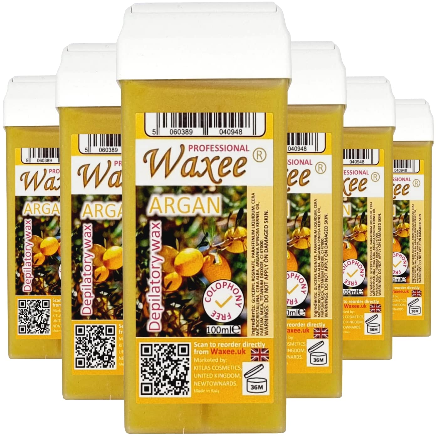 Roll on wax cartridge 100ml roller Argan, from UK brand- WAXEE (6)