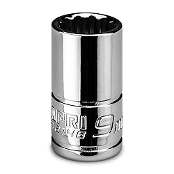 Capri Tools 9 mm Shallow Socket, 1/4