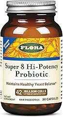 Flora Super 8 Hi Potency Probiotics 30 Count - Healthy Yeast Balance & Digestive Health - for Men & Women - 42 Billion CFU, R