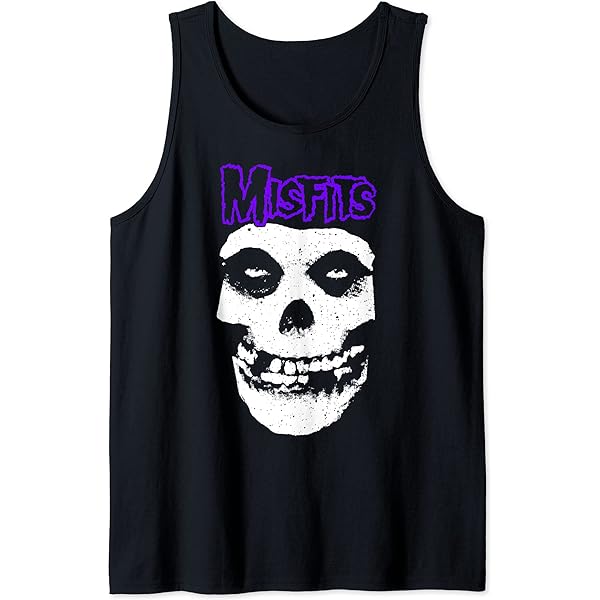 Amazon.com: Misfits – Green Skull Logo Tank Top : Clothing