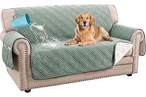 H.VERSAILTEX 100% Waterproof Couch Covers for 2 Cushion Couch Sofa Modern Sofa Covers Waterproof and Washable Thick Soft Couc