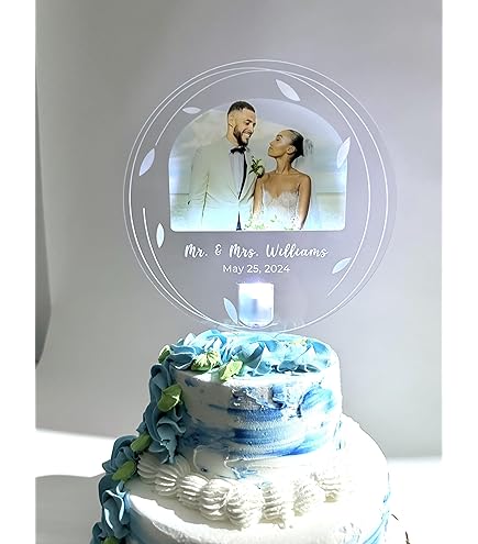 Meijiafei Wedding Cake Topper, Bride And Groom Cake Topper,Couple Cake Topper, Horse Cake Topper,Acrylic Cake Topper, Rustic Cake Topper - View #4