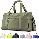 Travel Duffle Bag,Sport Gym Bag for Men And Women with Wet Pocket,Weekender Bag Carry On Tote Bags for Airplane Army Green