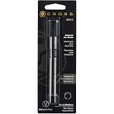 Cross Refills for Ballpoint Pens (Black, 2/Card) | Ballpoint Refills, Smear-Resistant &amp; Quick-Drying Formula, New Version.