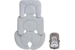 Eiszhjk Infant Car Seat Insert Compatible with Nuna Pipa, Carseat Insert Support for Infant, Soft Head and Body Support, Reversible Design Cushion Pad, Non-Slip, for Car Seats, Swing and Strollers