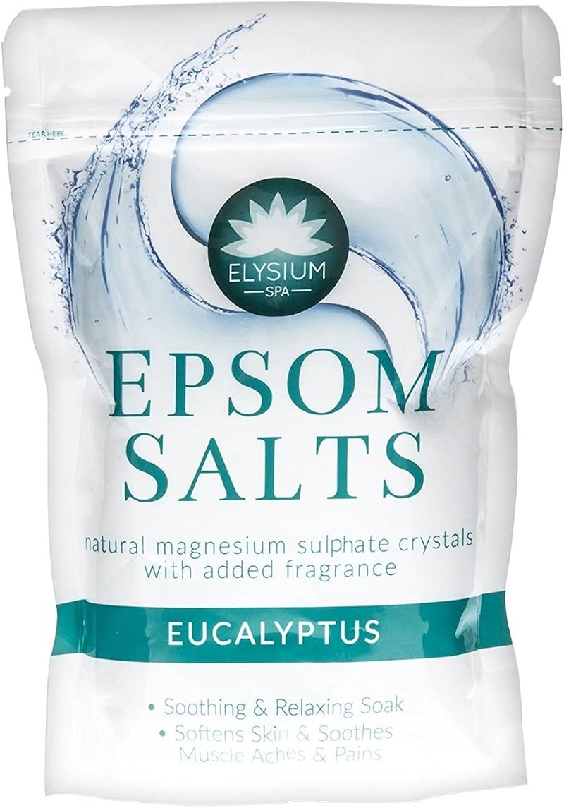 Elysium Spa Epsom Salts Eucalyptus 450g Two Packs Bath Relaxation