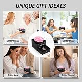 ADAZ Preserved Real Rose Gift Box with I Love You Necklace Handmade Eternal Rose view 6