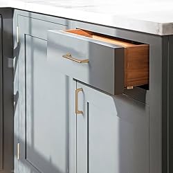 Goo-Ki Champagne Bronze Cabinet Pulls with 4'' Hole