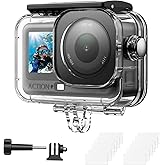 AMAZEAR Waterproof Diving Case for DJI OSMO Action 6 Accessories, Action6 Pro 60M/200FT Dive Housing for Deep-Sea Water Sport