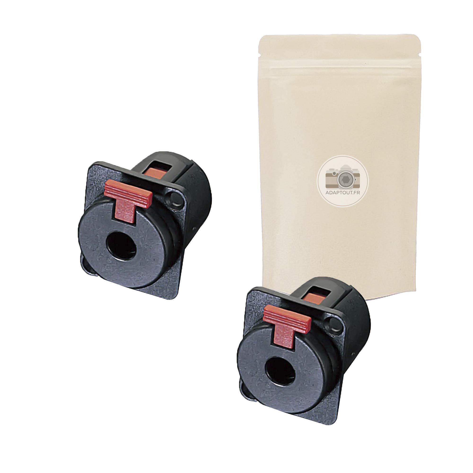 2x Female Connector 6.35mm Jack Plug with Solder Frame Lock