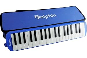 Escaleta 37 Teclas Dolphin 6721, com Semi Case Azul