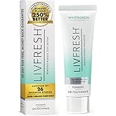 LIVFRESH Toothpaste Gel, Clinically Proven to Remove Plaque 250% Better, Improves Gum Health 190% Better, Prevents & Reduces